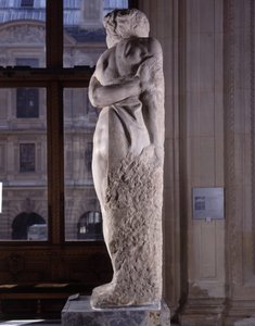 Cativo, conhecido como O Escravo Rebelde de Michelangelo Buonarroti