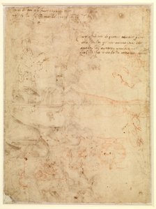 Figura estudo de Michelangelo Buonarroti