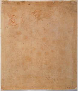 Estudo de cabeça para o Jonas da Sistina de Michelangelo Buonarroti