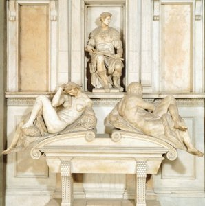 Itália, Florença, Nova Sacristia na Capela Medici da Basílica de São Lourenço em Florença (Patrimônio Mundial da UNESCO) de Michelangelo Buonarroti