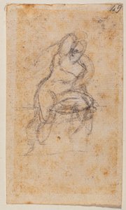 Estudo de nu para a Capela Sistina de Michelangelo Buonarroti