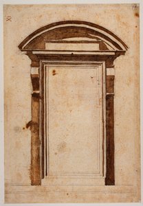 Estudo do portal da Biblioteca Laurenciana de Michelangelo Buonarroti