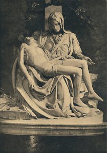 Roma - Basílica de São Pedro. Pieta de Michelangelo, 1910 de Michelangelo Buonarroti