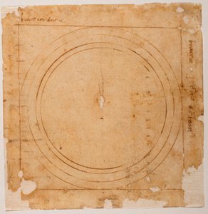 Esboços para a cúpula de Santa Maria del Fiore de Michelangelo Buonarroti