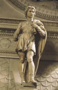 São Próculus, de Michelangelo (1475-1564), Igreja de São Domingos em Bolonha, Emilia Romagna de Michelangelo Buonarroti
