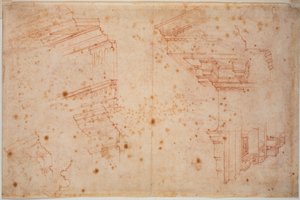 Estudos a partir de monumentos romanos de Michelangelo Buonarroti