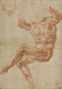 Estudo para a Juventude Nua sobre o Profeta Daniel, para o Teto Sistino, 1510-11