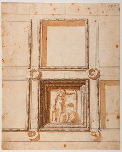 Estudo para a decoração da cúpula da Nova Sacristia de Michelangelo Buonarroti
