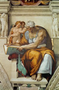 A Capela Sistina (fresco) de Michelangelo Buonarroti