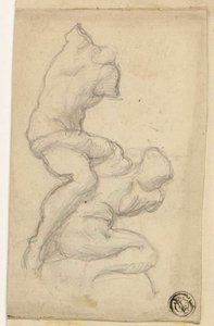 Duas figuras em luta de Michelangelo Buonarroti