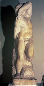 Escravo Jovem, c.1520-23 de Michelangelo Buonarroti