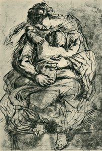 Madonna e criança, do final do século XVI ao início do século XVII, 1943. de Michelangelo Merisi Caravaggio