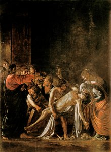 Ressurreição de Lázaro (veja também 232098,94,95) de Michelangelo Merisi Caravaggio