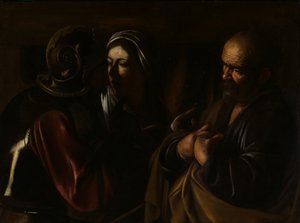 A Negação de São Pedro, 1610. de Michelangelo Merisi Caravaggio