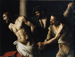 Flagelação de Cristo ou a flagelação no Pilar (óleo sobre tela de Michelangelo Merisi da Caravaggio
