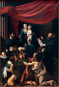 A Virgem no Rosário (óleo sobre tela de Michelangelo Merisi da Caravaggio