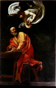 São Mathieu e o Anjo (Pintura de Michelangelo Merisi da Caravaggio