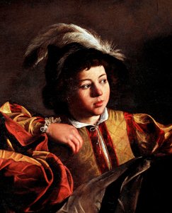 O Chamado de São Mateus, detalhe (óleo sobre tela de Michelangelo Merisi da Caravaggio