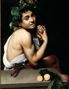 O jovem Bacchino (Bacchino) doente Pintura de Michelangelo Merisi chamado Caravaggio (O Caravaggio