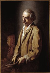 Autorretrato (Autorretrato) Pintura de Michelangelo Pittatore (1825-1903) 1894 Dim 107x73 cm Asti, Pinacoteca Civica de Michelangelo Pittatore