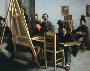 Escola de Pintura, de Michele Cammarano, Circa 1865 de Michele Cammarano