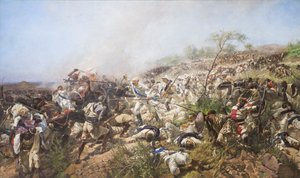 A batalha de Dogali de Michele Cammarano