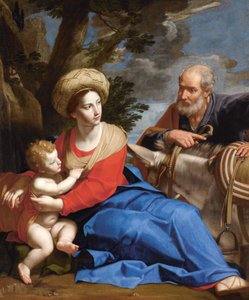 O descanso na fuga para o Egito, c. 1640. de Michele Desubleo