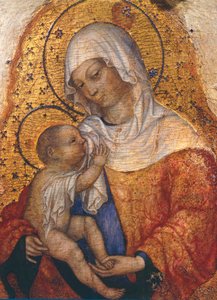 Madona com o Menino, de Michele Giambono (ativo 1420-1462), 43x29 cm