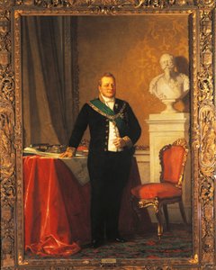 Retrato de Camillo Benso, Conde de Cavour (óleo sobre tela)