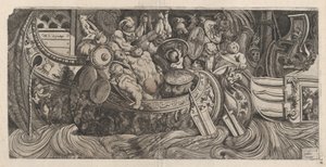 O Espelho Romano da Magnificência: Batalha Naval, século XVI., século XVI. de Michele Lucchese
