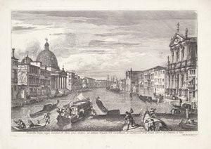 Grande Canal de Veneza Prospecto do Grande Canal do Coenobium D: mostrando linhas claras (...) (título no objeto) Gezichten op Venetië (título da série) Vistas magníficas e selecionadas da cidade de Veneza (título da série)