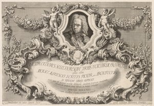 Vistas de Veneza: Frontispiece - página de título, 1741. de Michele Marieschi