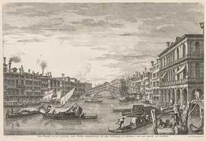 Vistas de Veneza: Rialto, 1741. de Michele Marieschi