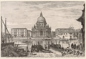 Vistas de Veneza: S. M. Della Salute de Michele Marieschi