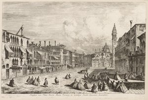 Vistas de Veneza: S. Maria Formosa, 1741. de Michele Marieschi