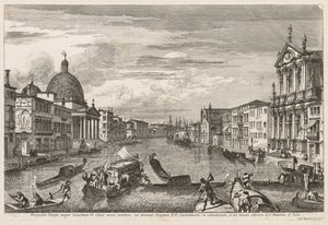 Vistas de Veneza: Santa Chiara, 1741. de Michele Marieschi