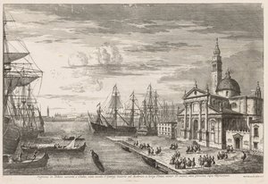 Vistas de Veneza: A Bacia de São Marcos de Michele Marieschi