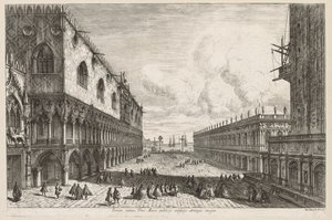 Vistas de Veneza: a Piazzetta, 1741. de Michele Marieschi