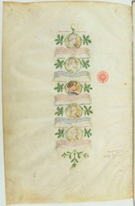 Genealogia dos Visconti (BNF, ms lat. 5888) btv1b10020318d, f36 de Michelino Molinari da Besozzo