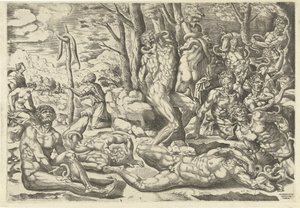 A adoração da serpente de cobre de Michiel Coxie (I) (attributed to)