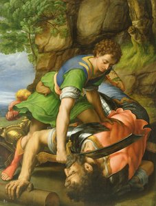 David decapitando Goliath (painel)
