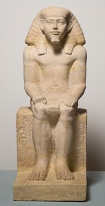 Estatueta de pedra calcária Hapidefai