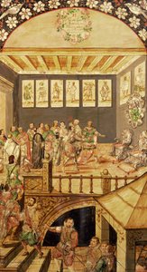 A conquista do México: a visita de Hernando Cortes (1485-1547) a Montezuma (1466-1520) em 1520, 1698
