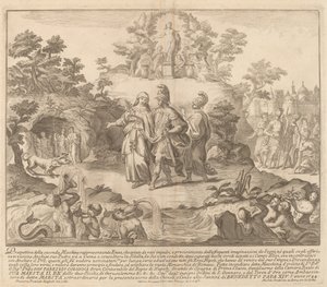 Enéias e a Sibila Cumeana, para o Festival "Chinea" de Miguel de Sorellò after Francisco Preciado