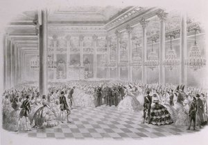 Baile no Salão da Assembléia da Nobreza da Rússia por ocasião da coroação do Imperador Al de Mihaly von Zichy