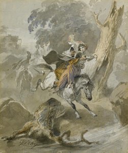 O seqüestro da série Scènes du Caucase de Mihaly von Zichy