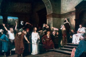 Cristo antes de Pilatos, 1881