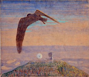 Conto de Fadas II par Ciurlionis, Mikalojus Konstantinas (1875-1911). Tempera sobre papel, tamanho : 62,2x71,9