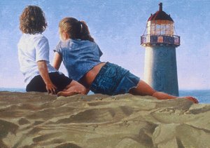 Tarde na praia de Mike Briscoe