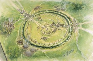 Stonehenge Fase 2, século 27 aC, c1990-2010